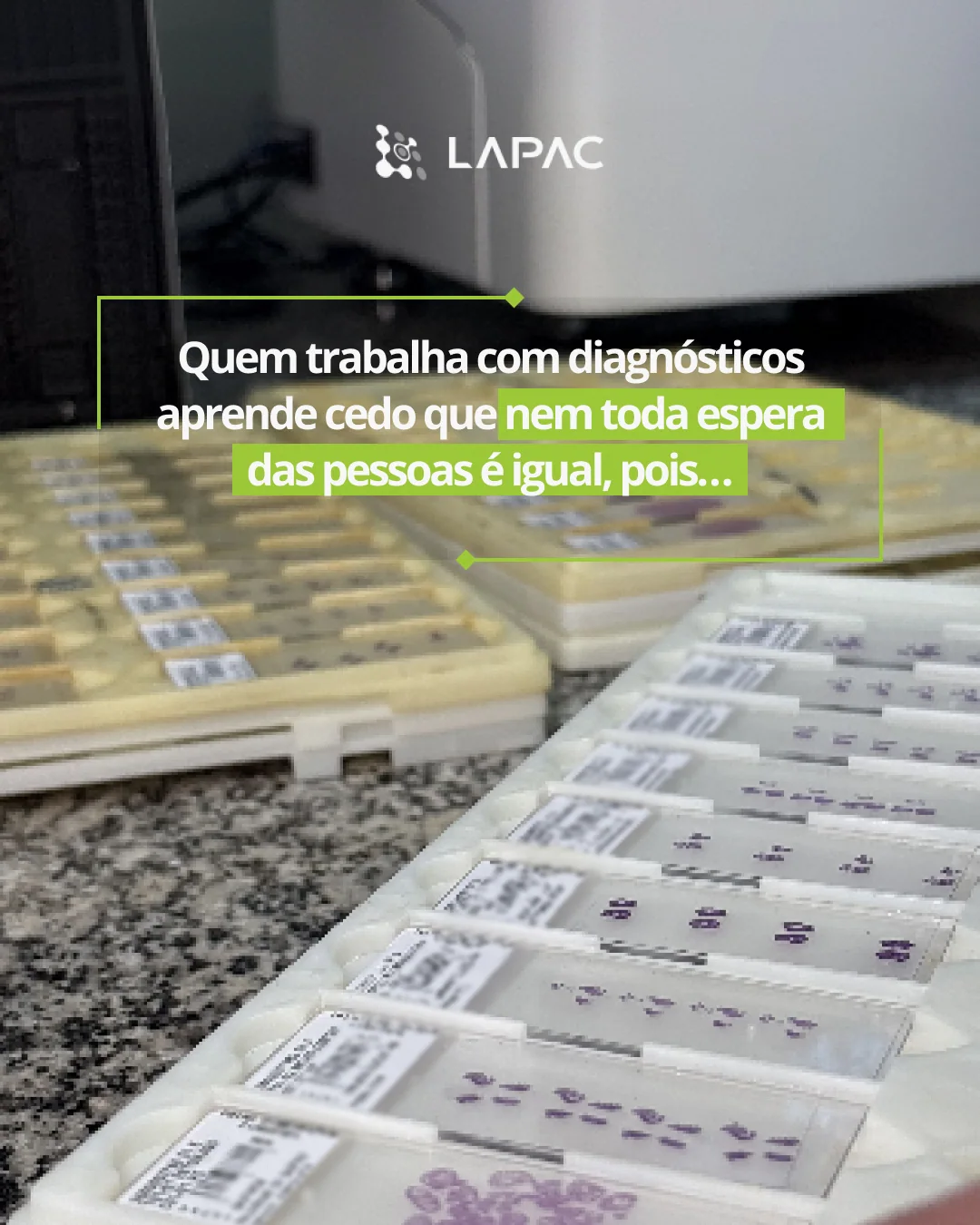 LAPAC: diagnóstico laboratorial — lâmina 1 de 8