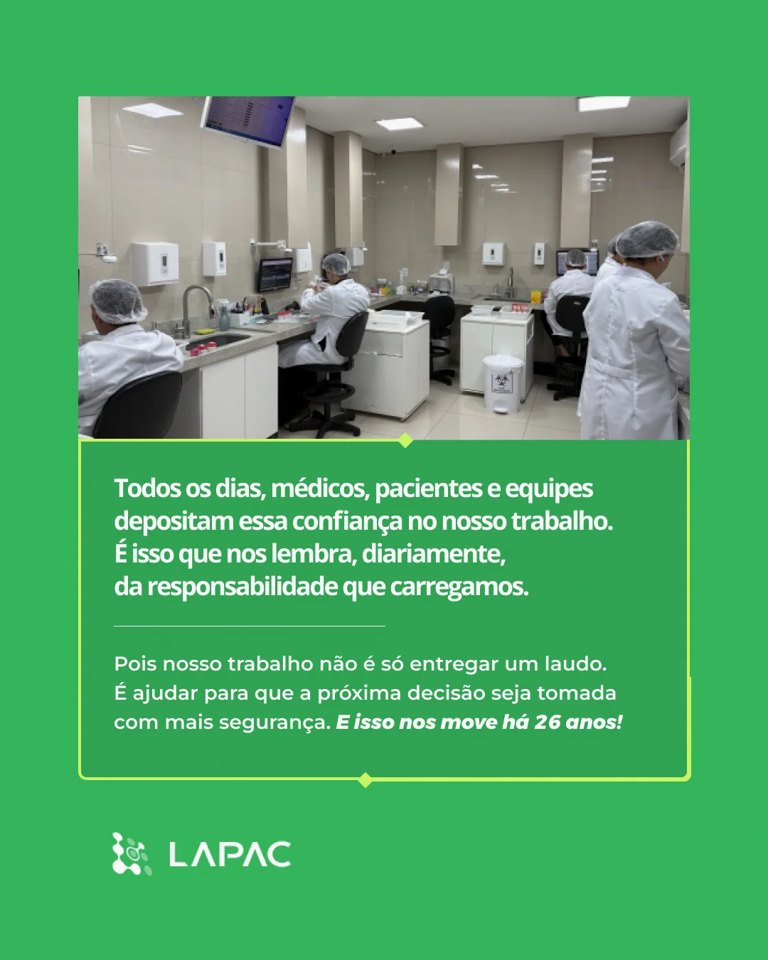 LAPAC: diagnóstico laboratorial — lâmina 8 de 8