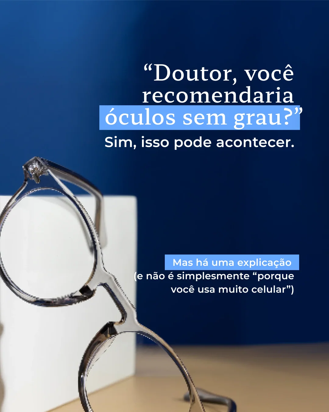 Saúde ocular e uso de lentes — lâmina 1 de 8